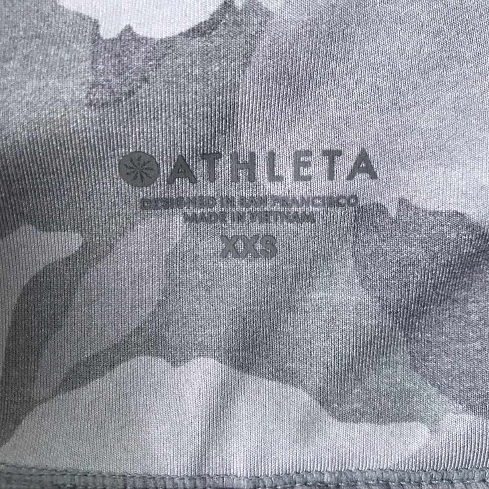 Athleta Essex Hybrid Camo Tights Size XXS High Rise Leggings Running Pockets Gym - Picture 4 of 11